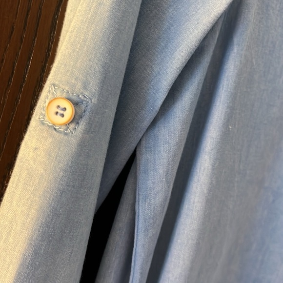 Very J long sleeved light blue, longer top with lacing on the sides. Size Small - Picture 5 of 11